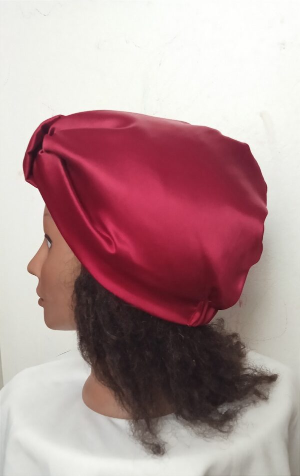 Bonnet turban réglable satin cheveux chez Boucl'ebene by aime ti_3