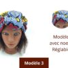 Bonnet Turban en Wax et Satin Fleurs de Mariage chez Boucl'Ebene by Aime Ti_4