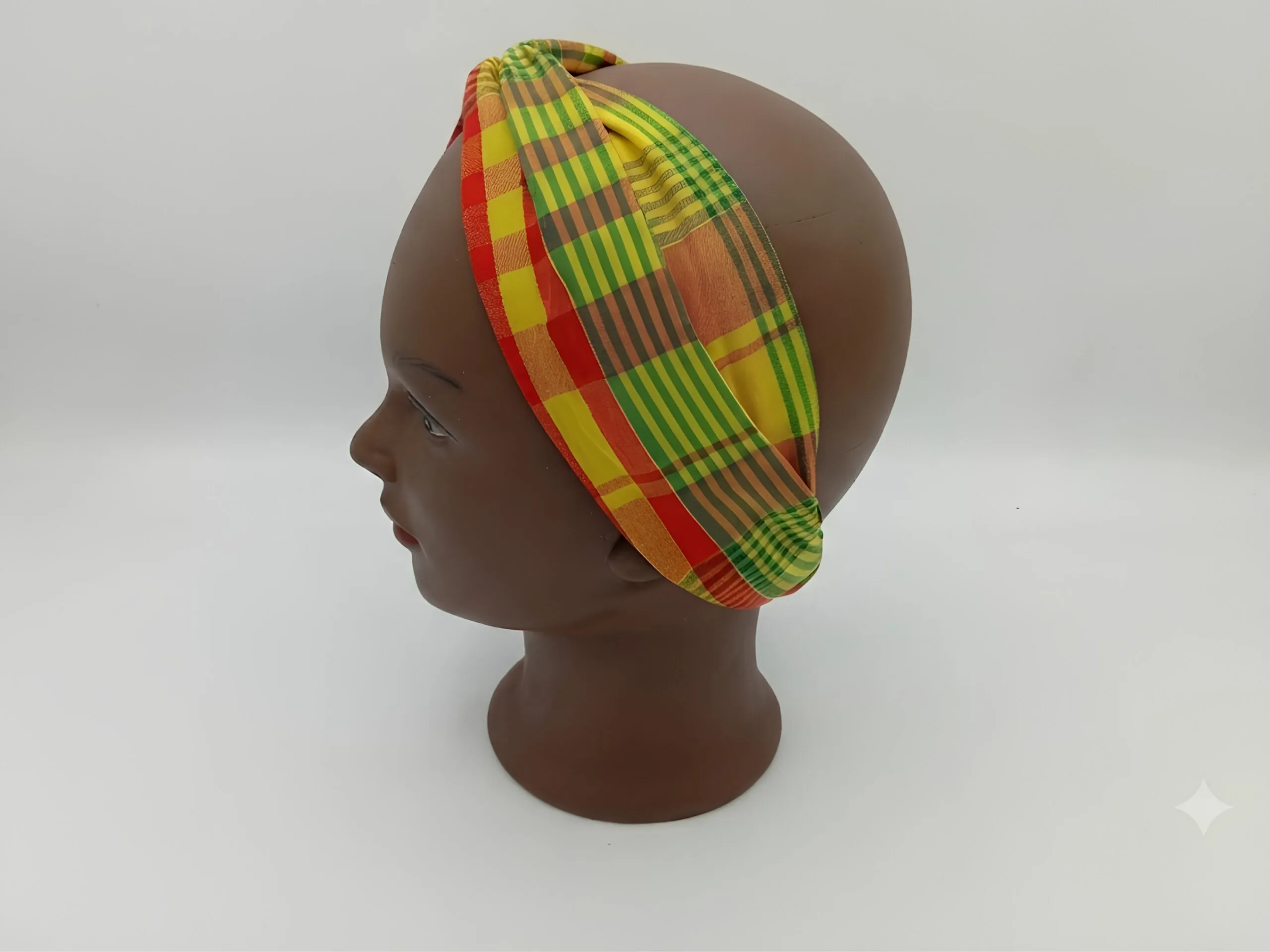Bandeau Croisé Madras 100% Coton – Image 5